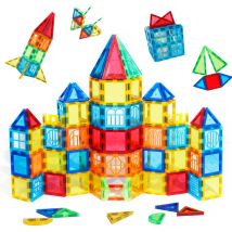 Blocchi magnetici per bambini Piastrelle magnetiche Giocattolo educativo per 3 4 5 6 7 8 anni Ragazzi Ragazze Regali di compleanno di Natale