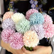 5 Stück Hortensien, künstlicher Blumenstrauß, künstliche Blumen für Zuhause, Vase, Dekoration, Garten, Hochzeit, Dekoration, Blumenarrangement im Freien