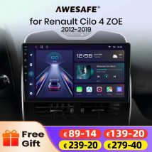 AWESAFE Wireless CarPlay Android Auto Autoradio Per Renault Clio 4 2012 2013 2014 2015 2016 2017 2018 2019 GPS DSP RDS
