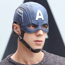 Captain American Maske Cosplay Steven Rogers Superheld Latex Helm Halloween Karneval Party Kostüm Requisiten