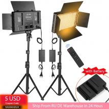 Nagnahz U800+ LED Video Light Photo Studio Lamp Bi-Color 2500K-8500k Ściemnialna z pilotem do