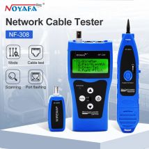 NOYAFA NF-308 Tester per cavi di rete Display LCD Localizzatore per cavi Misura lunghezza Wiremap Tester RJ45 RJ11 BNC Tester di rete Strumenti