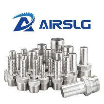 1/8 "3/4" 1/4 "3/8" 1 "bspt Stecker 6 8 10 12 13 15 16 18 20 25 32mm Schlauch Widerhaken anschluss 1/2 Edelstahl-Schlauch kupplung