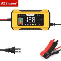 12V 6A US-Stecker Autobatterieladegerät Blei-Säure-Batterie Schneller Impuls Intelligent. Effizientes und sicheres Laden für Autos und Motos