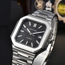 43,5 mm mechanische Uhr mit NH35-Uhrwerk, Leuchtzeiger, Saphirglas, wasserabweisende, modische und trendige Armbanduhr