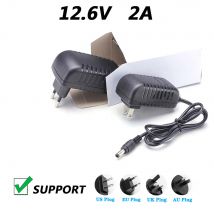 12.6V 2A Lithium Battery Charger Portable Charger DC 5.5*2.1MM 110-220V Lithium Li-ion Battery Wall Charger Dc Cable 1M