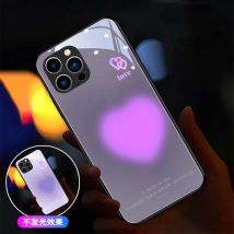Cute Dizzying Love Heart LED Light Up Phone Case Glowing Back Cover For iPhone Air 17 E 16 E 15 14 13 12 11 Pro Max XR XS Plus