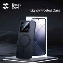 Smart devil magsafe telefon hülle für xiaomi 14 pro mi 14 magnetische kabellose lade abdeckung anti-drop