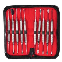 10 stücke Dental Instrument Periosteal Separator Implantat Klappe Turner Werkzeug Parodontale Membran Stripper Zahnfleisch Peeling Scaler