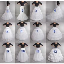 Hot Bridal Wedding Petticoat Underskirt Prom Plus Size Hoop Crinoline 12 Styles Customized