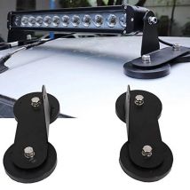 Black Magnetic Light Bar Mounting Bracket Holder Sucker Universal Auto Car Accessory