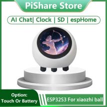 espHome Assistant Compatible XiaoZhi AI Voice Chat Robot Ball ESP32-S3 1.28 inch LCD N16R8 Development Board Wifi Clock DeepSeek