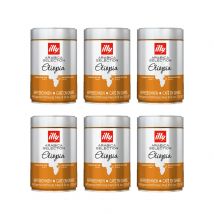 Pack 6 x Illy Café en Granos Etiopia 250 gr 100% arábico