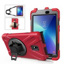 Robuste Hülle für Samsung Galaxy Tab Active 2 2017 8,0 Zoll SM-T390 SM-T395 SM-T397 360° drehbarer Ständer Panzerhülle mit Stiftschlitz