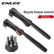 ENLEE Chiave dinamometrica per bicicletta con set di punte Chiave a bussola portatile piccola per bici da strada MTB Chiave a brugola per kit di riparazione bici