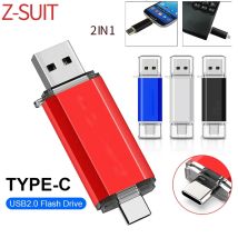 TYPE-C otg 2 in 1 Telefon/Laptop USB-Flash-Laufwerke Metall-Pen-Laufwerk Höhe Geschwindigkeit Memory Stick u Disk 4GB wasserdicht USB 64GB Pen drive