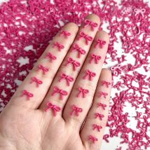 50 Stücke Neue Mini Linie Bowknots Harz Nail art Dekorationen Minimalistischen Nette Rose Rote Schleife Nagel Charms Zubehör DIY Ohrringe Nägel