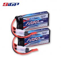Batteria Lipo SIGP 2S 1050mAh 7.4V 20C con Connettore JST per Aeromodelli RC, Quadricotteri, Elicotteri, Droni, Modelli FPV da Corsa