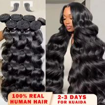 Extensioni di Capelli Umani Brasiliani Vergini Non Trattati, Ondulati, 30 32 34 Pollici, 16A, 3 4 5 Fasci, Onda Naturale