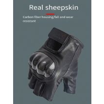 Amu Motorrad Retro Herren und Damen Sommer handschuhe Offroad atmungsaktiven Kohle faser Shell Schutz