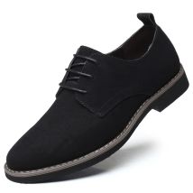 Herren-Kleiderschuhe, echtes Leder, PU-Wildleder, lässig, für Herren, Designer, gesellschaftlich, männlich, Schwarz, Business, Luxus, Herren, Hochzeit, Sommer, Mann