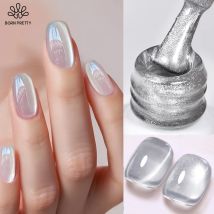 BORN PRETTY 10ml Argento Acqua Luce Gatto Gel magnetico Smalto per unghie Forniture per unghie Vernis Gel semipermanente per unghie autunno inverno