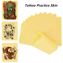 3/5/10/15Pcs Silikon Tattoo Praxis Haut Hohe Qualität Doppel Gefälschte Tattoo Haut Heißer Tattoo anfänger Praxis Kunstleder