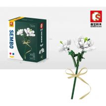 Blumenstrauß Bausteine Nelke Sonnenblume Narzisse Modell Ziegel Desktop Dekoration Ornamente Kinder DIY Spielzeug Geburtstagsgeschenk