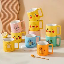 SHUNXIANG Pokémon Lizenzierte 330 ml Keramikbecher Kinder Kaffeetassen Frühstück Milch Tasse Niedliches Getränk Geschirr Keramik Kaffeetasse