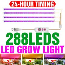 LED Plant Grow Light Full Spectrum Indoor coltivazione lampada idroponica per piantina fiore verdura dimmerabile temporizzazione Auto On/Off