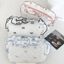 Yanzai Damen Kosmetik tasche süßes Design Damen Make-up Fall Reise Aufbewahrung taschen einfache weibliche geste ppte Reiß verschluss Clutch Handtaschen