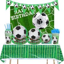 Fußball Thema Party Geschirr Fußball Platte Servietten Geburtstag Kinder Gefälligkeiten Cartoon Tasse Baby Dusche Bevorzugung Jungen Party Liefert Dekor