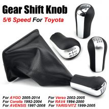 5 6-Gang-Schaltknaufhebel Shifter Stick Gaiter Boot Cover für Toyota Corolla 1998–2003 AYGO Verso RAV4 YARIS VITZ