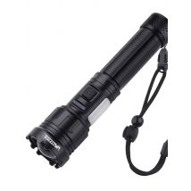 4 in 1 Zoomable Hunting Flashlight 30W 4000LM White+Green+Red+Blue 7 Modes Multi-color Outdoor Waterproof Type-C Charging Torch