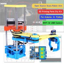 Mehrachsiges Scara-Roboterarm-3D-Druckmanipulatormodell für Arduino-Roboter-DIY-Kit mit programmier barem Schrittmotor-Klauen-Pyhton