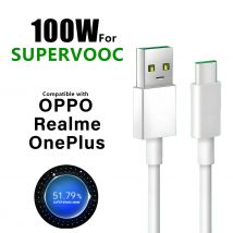 Kabel do szybkiego ładowania Supervooc 100W do Oppo Reno12 Find x8 7, OnePlus 12 Open Nord N30 Realme 14 13, USB do Type-C, Warp 8A