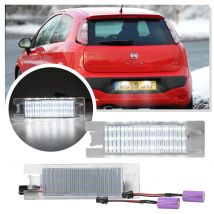 2XLED Numero Luce targa per Fiat Bravo Argo Grande Punto Evo Multipla Tipo Linea Siena 500L Doblo Croma Marea Lampada di coda