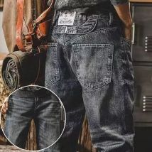 Frühling Herbst männer Designer Marke Gerade Bein Denim Hosen Hohe Qualität Vielseitige Blaue Hosen Mode Coole Außerhalb Party Jeans