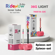 RideNow 700x18-32c Bicicletta da strada Ultraleggera 36g TPU Camera d'aria in plastica/lega Stelo valvola Set da 2/4 pezzi