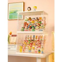 Große Kapazität Mystery Box Vitrine Sammlerfiguren Display Stand Fall Staubdicht Jasmin Blase Matt Puppe Spielzeug Organizer Box