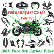 Für kawasaki zx4r zx4rr ZX-4RR 2023 2024 motorrad rein voll kohle faser nachrüsten teile kotflügel abdeckungen verkleidung verkleidung kits
