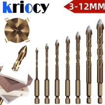 Kreuz Sechs kant fliesen bohrer Glas Keramik Beton Loch öffner Legierung Dreieck Bohrer Größe 3/4/5/6/8/10/12mm Bohrer Glas bohrer