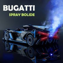 Spray 1/24 Bugatti Bolide Supercar Legierung Modell Sound Licht Diecast Spielzeug Fahrzeug Junge Auto Spielzeug Geschenk Sammlerstück Miniatur Wohnkultur
