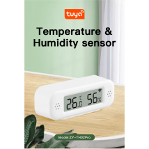 Tuya WiFi Mini Temperatur Feuchtigkeit Für Smart Home Thermometer Hygrometer APP Remote Alarm Arbeit mit Google Home Yandex Alexa