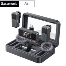 Saramonic Air Mini microfono lavalier wireless da bavero per iPhone Smartphone Android Fotocamere DSLR PC Youtube Registrazione Streaming