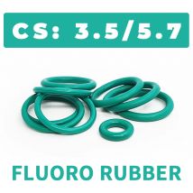 Dicke CS3,5/5,7 mm Grüner FKM-O-Ring FPM-Fluorkautschuk-Dichtungsdichtung Elastizität Gummischeibenring Spot-Großhandel