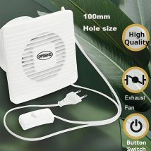220V 4/6/7 pollici 110/150/180mm silenzio Ventilazione Forte Estrattore di Scarico Ventilatore per Finestra Parete Bagno WC Cucina montata