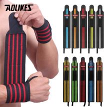 AOLIKES 1 Paar Gewichtheben-Handgelenkbandagen, professionelle Handgelenkstütze mit robuster Daumenschlaufe – beste Bandage für Krafttraining