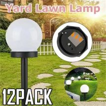 3-12Pack Solarbetriebene LED-Lampe, Energielicht, wasserdicht, für den Außenbereich, Gartendekoration, Kugellichter, Rasen, Hof, Weglampe