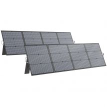 Pannello solare portatile MHPOWOS 220W / 110W per centrale elettrica, pannello solare pieghevole Alimentatore IP67 impermeabile di emergenza per camper